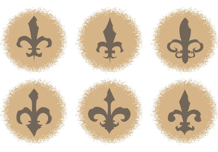 Fleur de Lis Vektor Icons