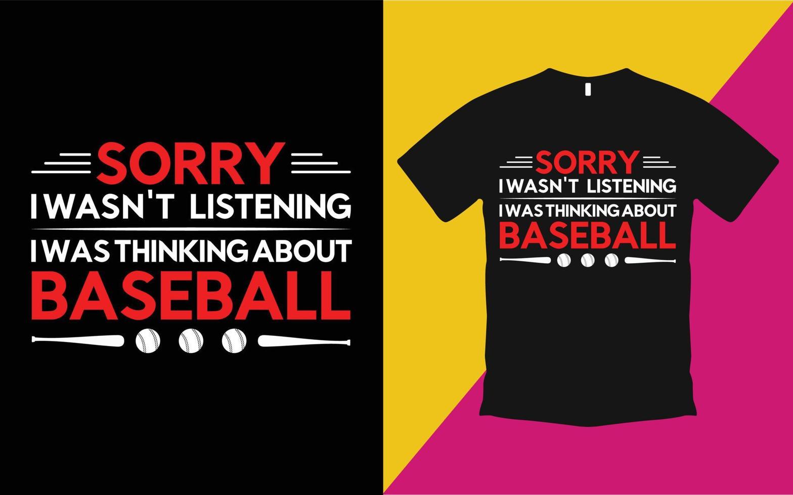 kreative Baseball-T-Shirt-Vorlage vektor