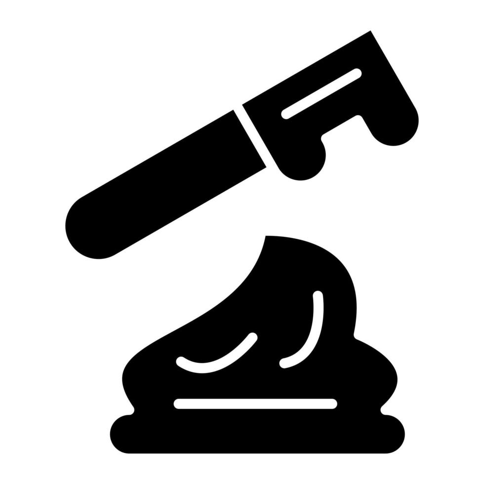 Gesichtspeeling-Glyphe-Symbol vektor