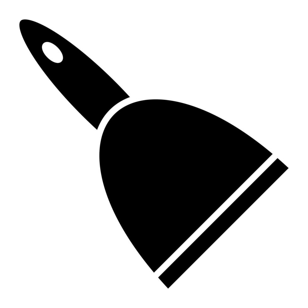 Scraper-Tool-Glyphe-Symbol vektor