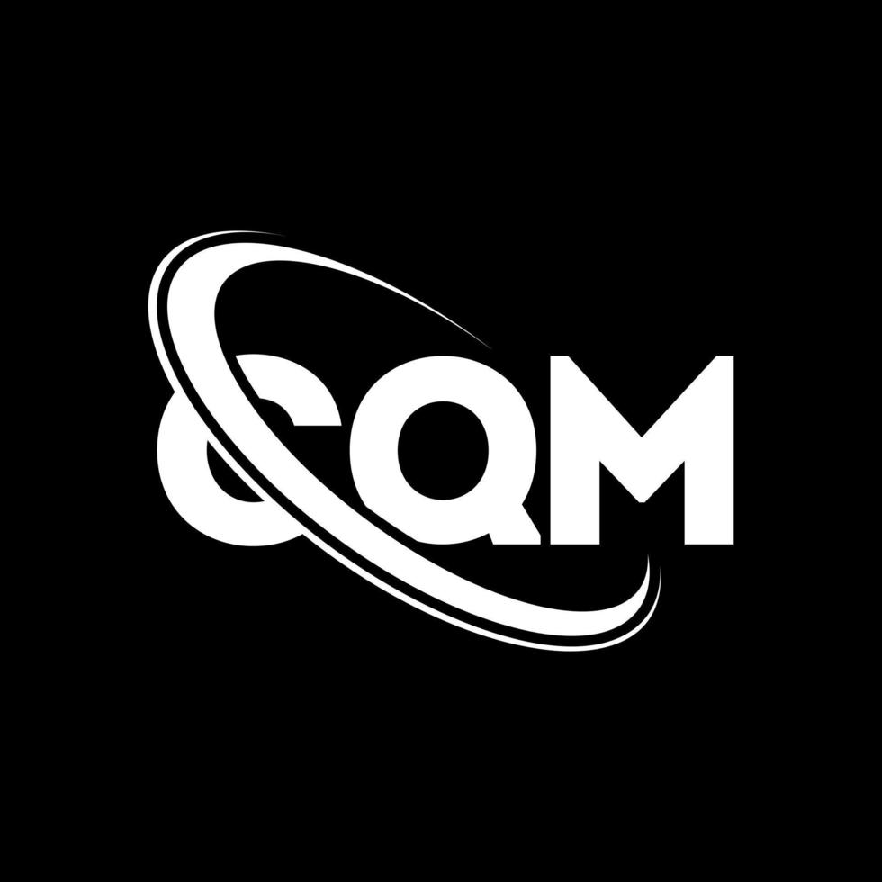 cqm-Logo. cqm-Brief. cqm-Brief-Logo-Design. cqm-Logo mit Initialen, verbunden mit Kreis und Monogramm-Logo in Großbuchstaben. cqm typografie für technologie, business und immobilienmarke. vektor