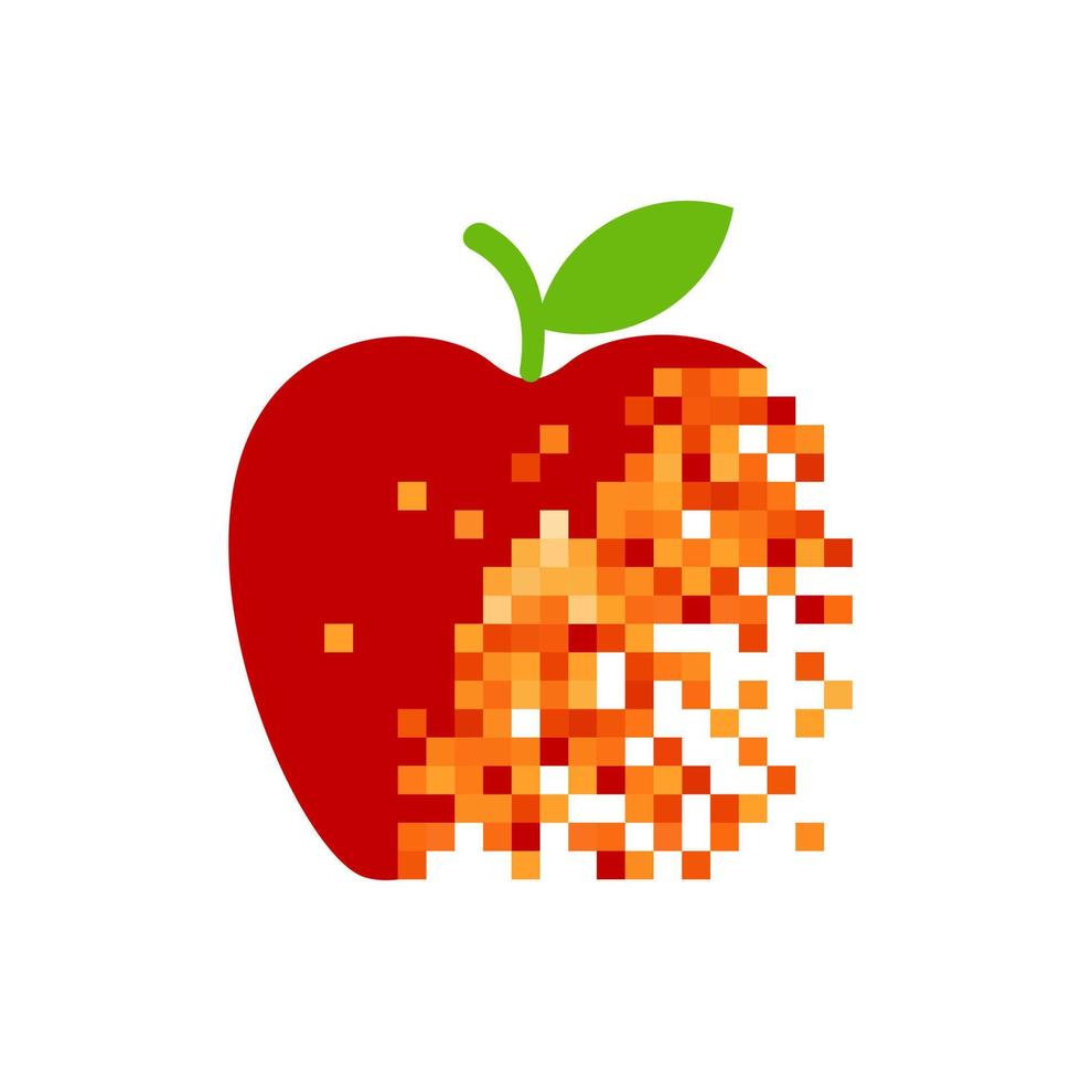 Pixel-Logo-Vektorvorlage vektor