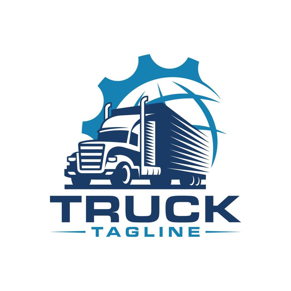 LKW-Transport-Logo-Vektorvorlage vektor