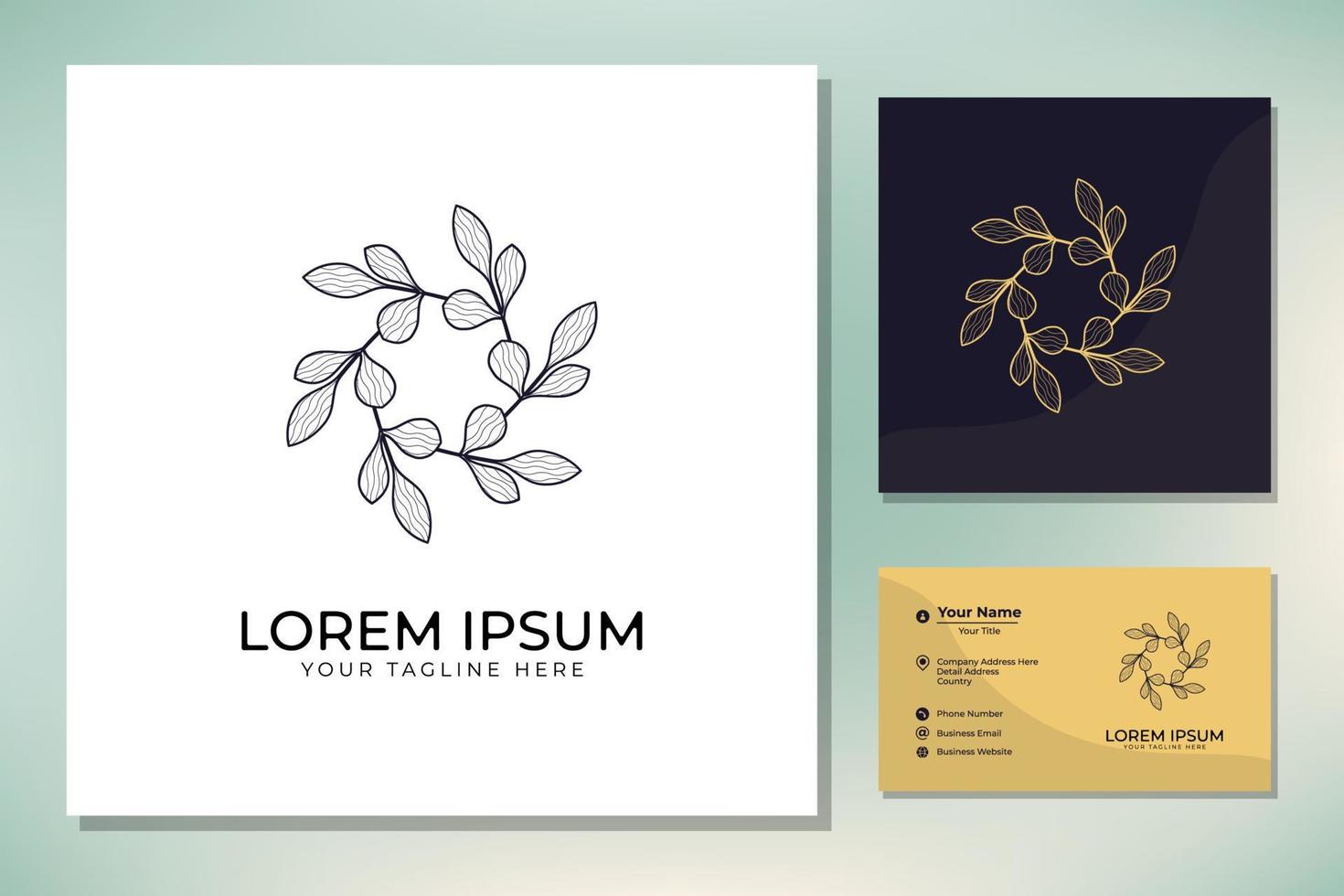Blumen-Logo-Design-Inspiration vektor