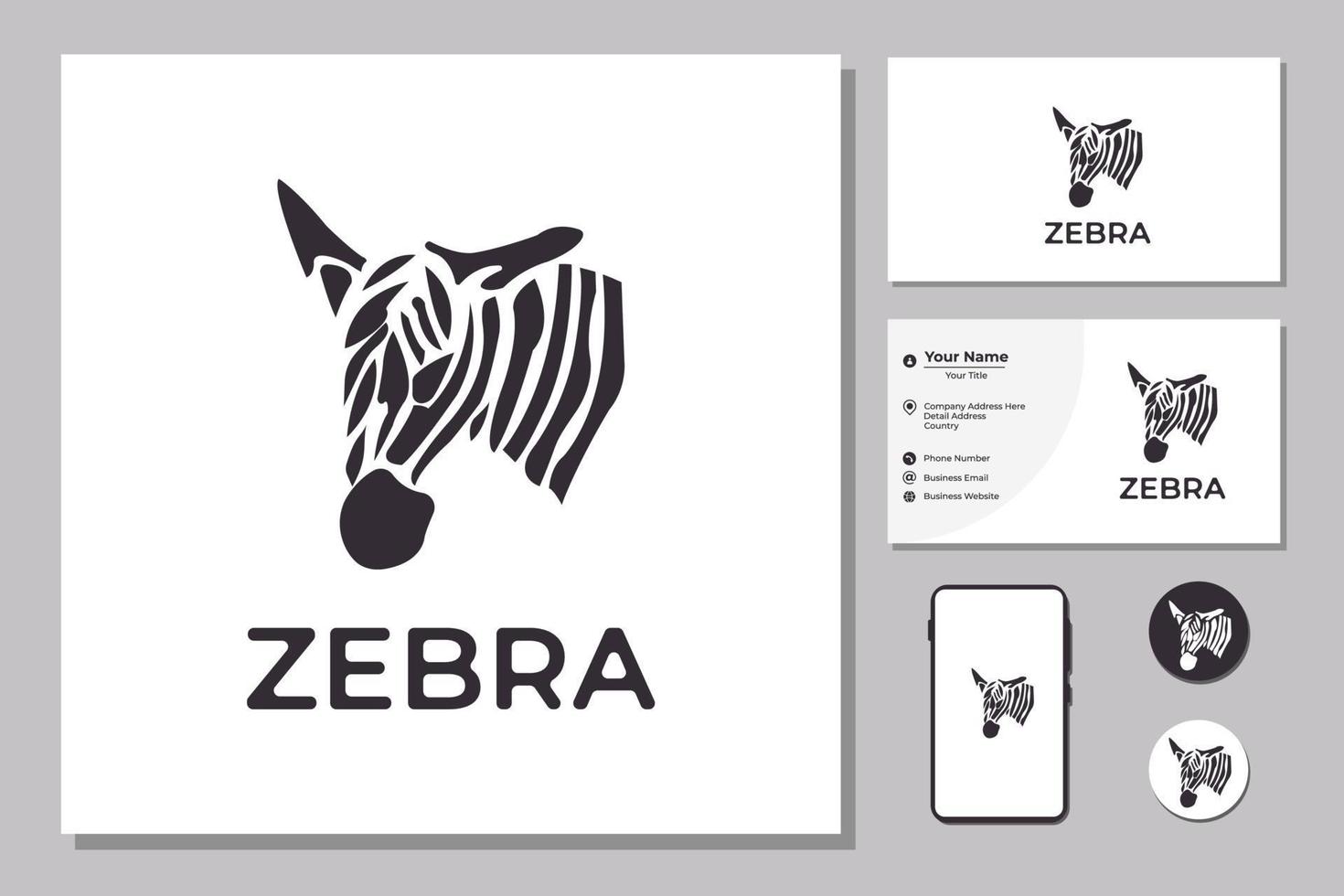 zebra huvud skiss vektorgrafik monokrom ritning vektor