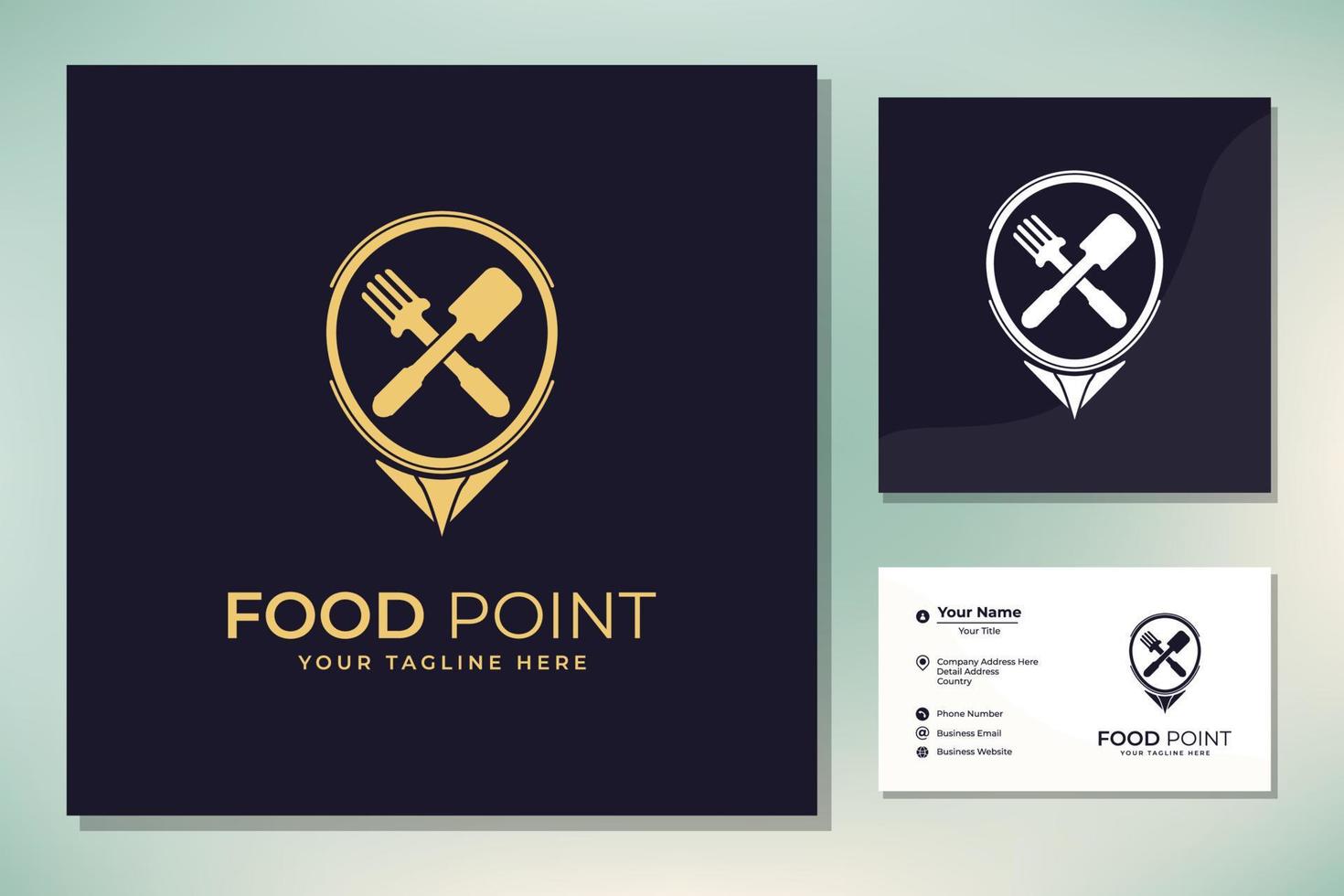 Restaurant-Logo-Design vektor