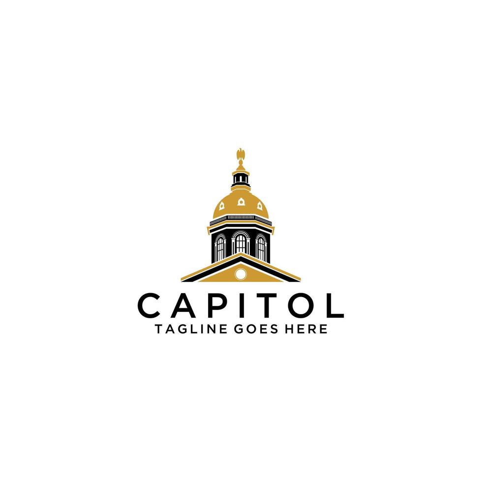 capitol taklogotyp design. vektor