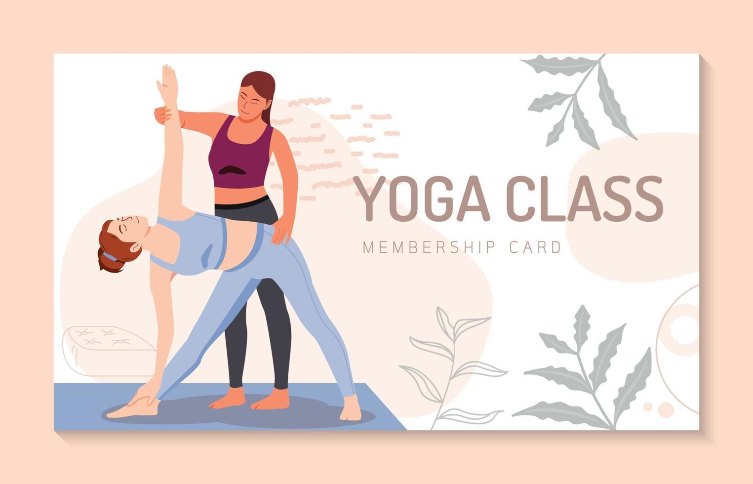 junge frau, die yoga-kurs genießt, gesunder lebensstil, aktive erholung, yoga-tag, frau, die yoga-übungen macht. Charakter-Vektor-Illustration. vektor