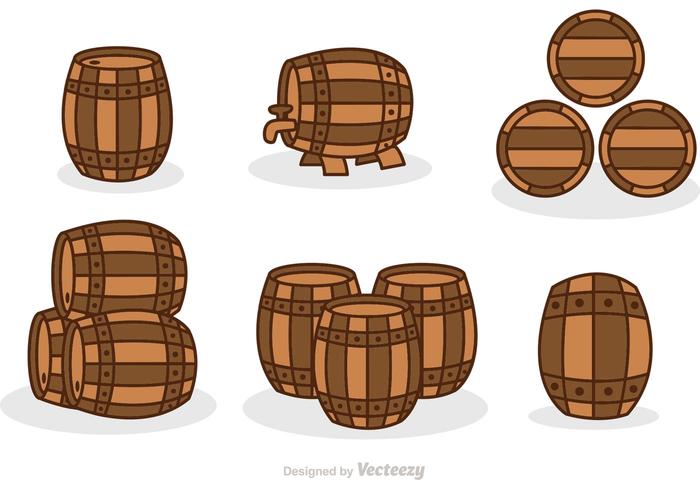 Whisky fat Set Vector