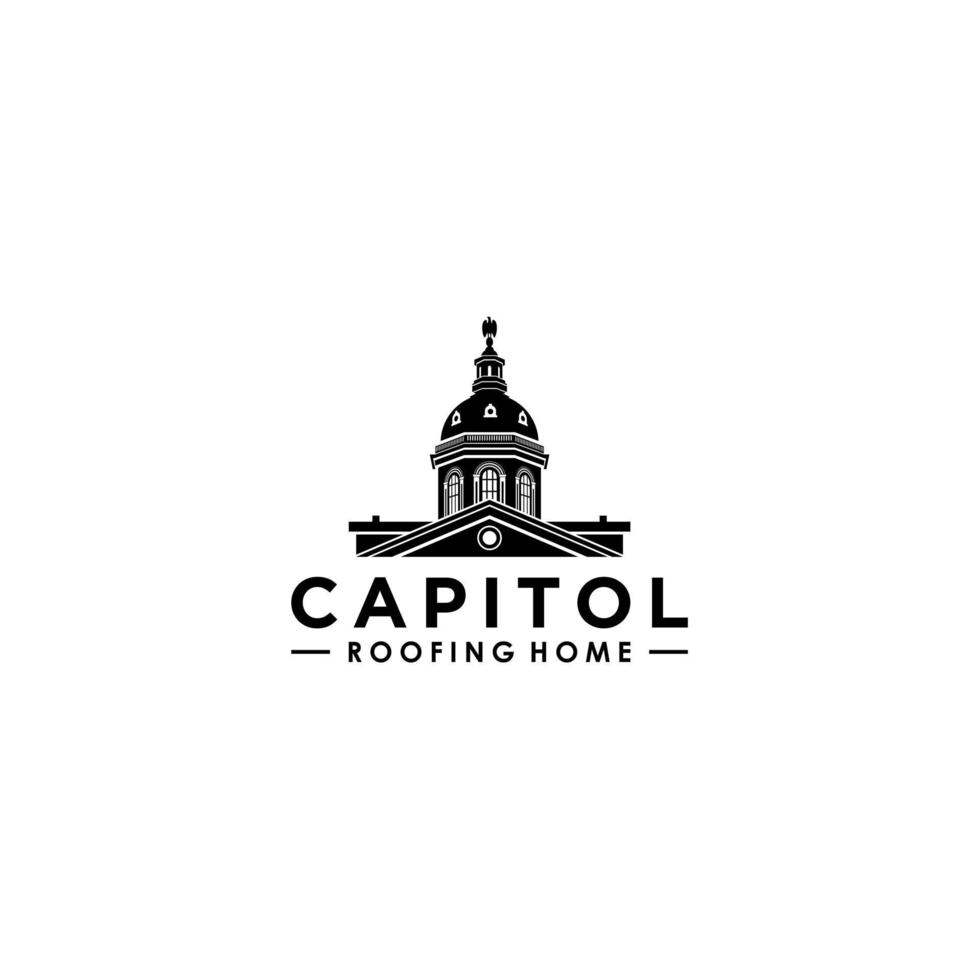 capitol taklogotyp design. vektor