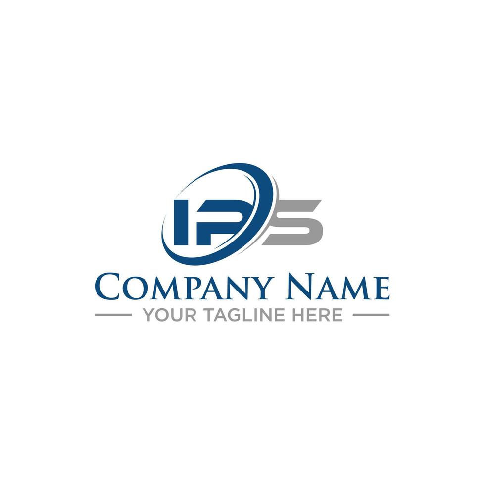 ips första logotypdesign för ditt företag vektor