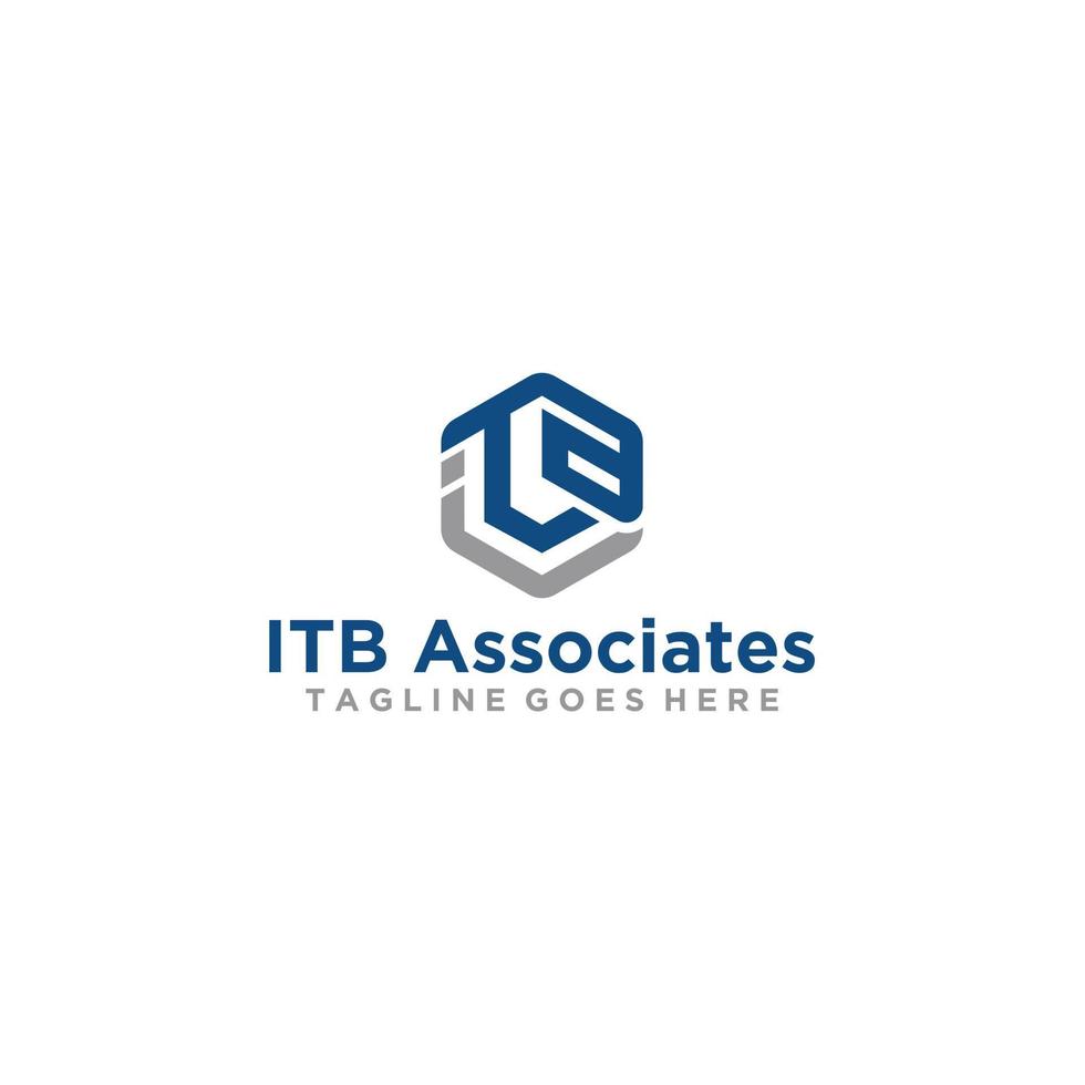 itb-Brief-Logo-Design für Ihr Unternehmen vektor