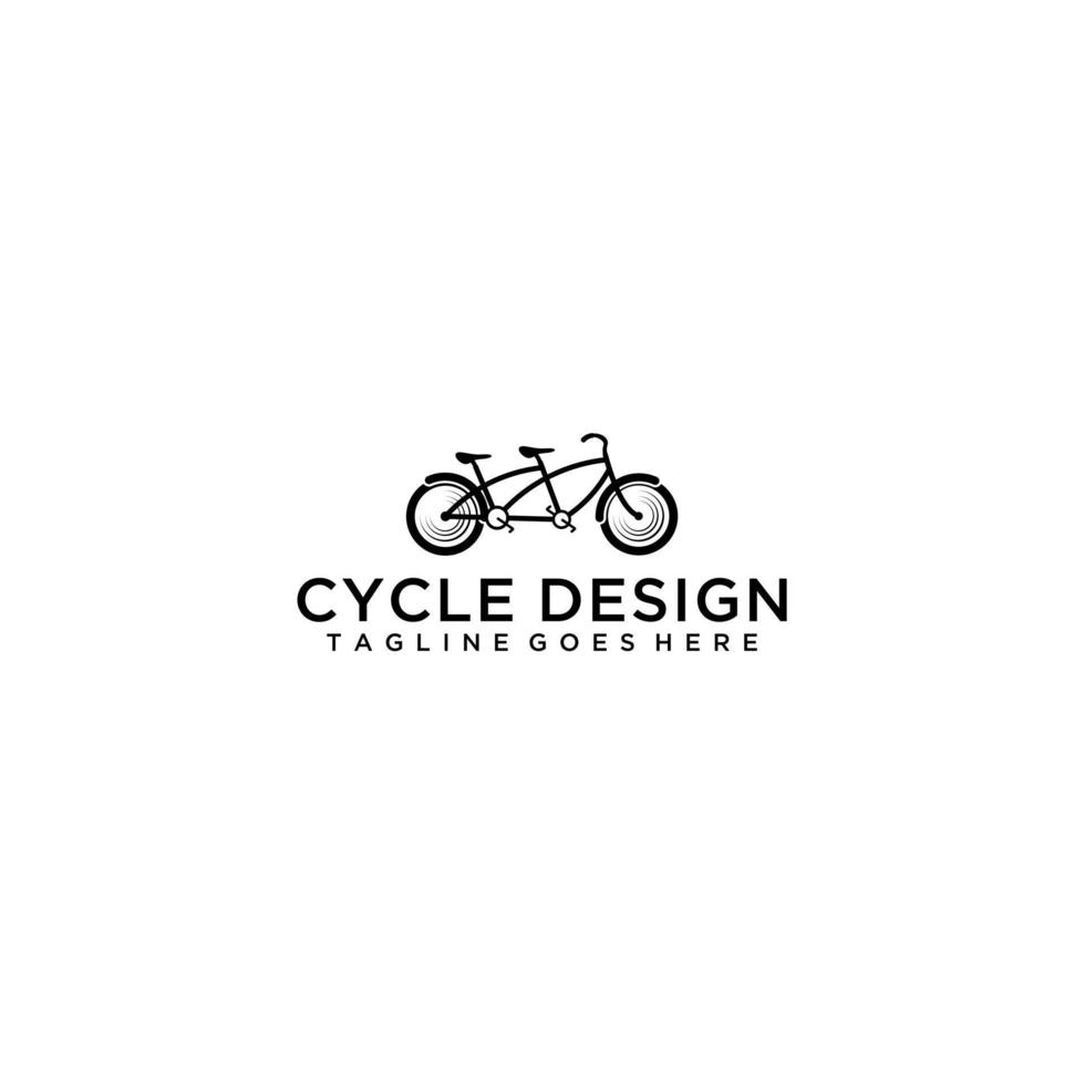 cykellogodesign för ditt företag vektor