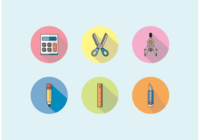 Architektur Werkzeuge Icons Set Vector Free