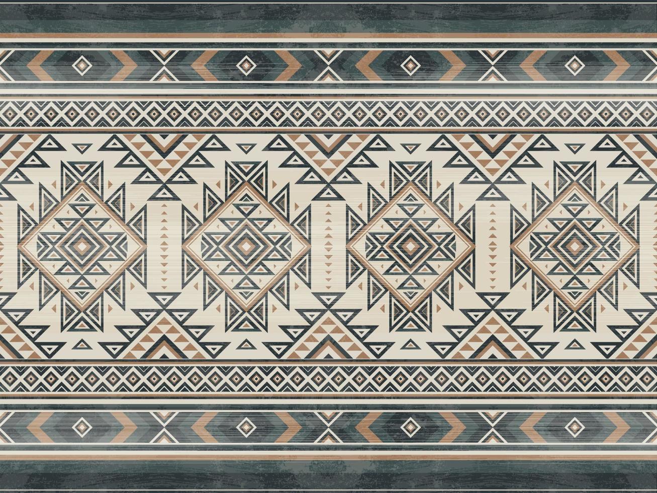 geometrisches ethnisches Muster nahtlose Farbe orientalisch. nahtloses Muster. design für stoff, vorhang, hintergrund, teppich, tapeten, kleidung, verpackung, batik, stoff, vektorillustration vektor