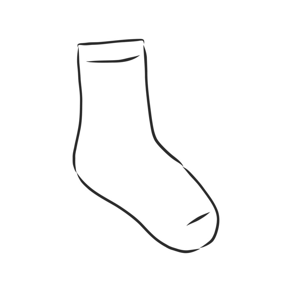 Socken-Vektorskizze vektor