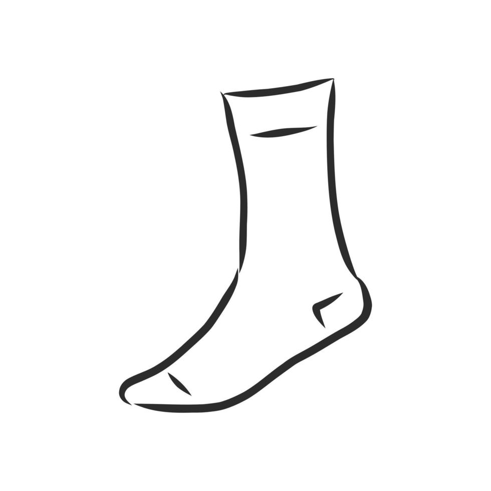 Socken-Vektorskizze vektor