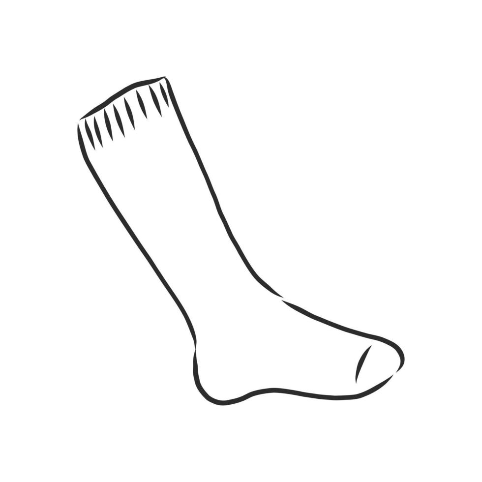 Vektorskizze Socken vektor