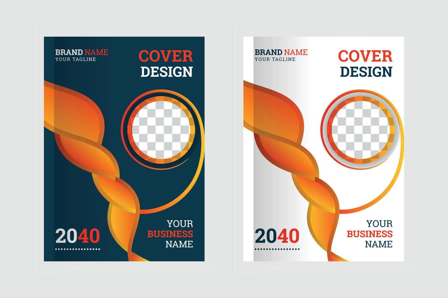 Creative Business Corporate Book Cover Designvorlage A4 oder Broschüren-Cover-Design vektor