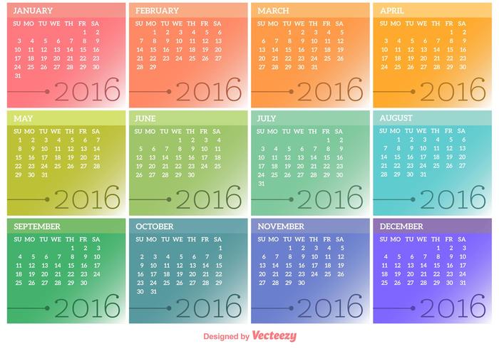 Vector Kalender 2016