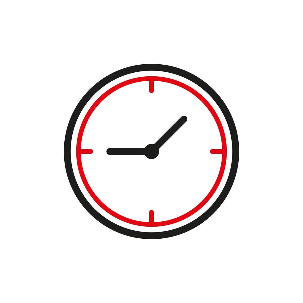 Uhr-Icon-Vektor-Design-Vorlagen vektor