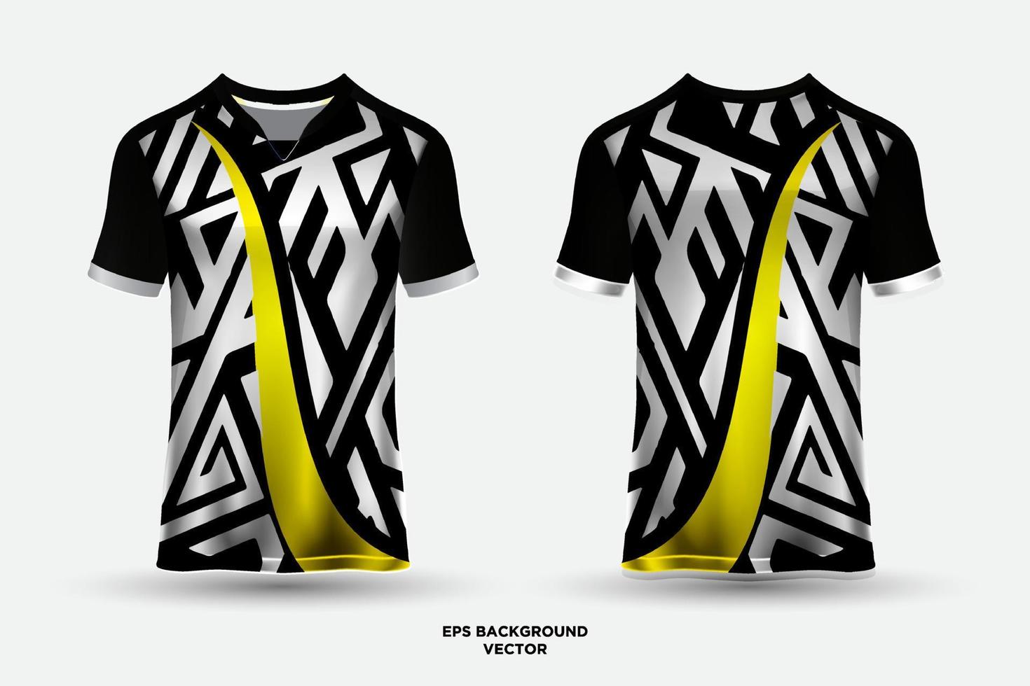 Außergewöhnliche und fantastische Sporttrikot-Design-T-Shirts, die für Rennen, Fußball, Spiele, Motocross, Spiele und Radfahren geeignet sind vektor