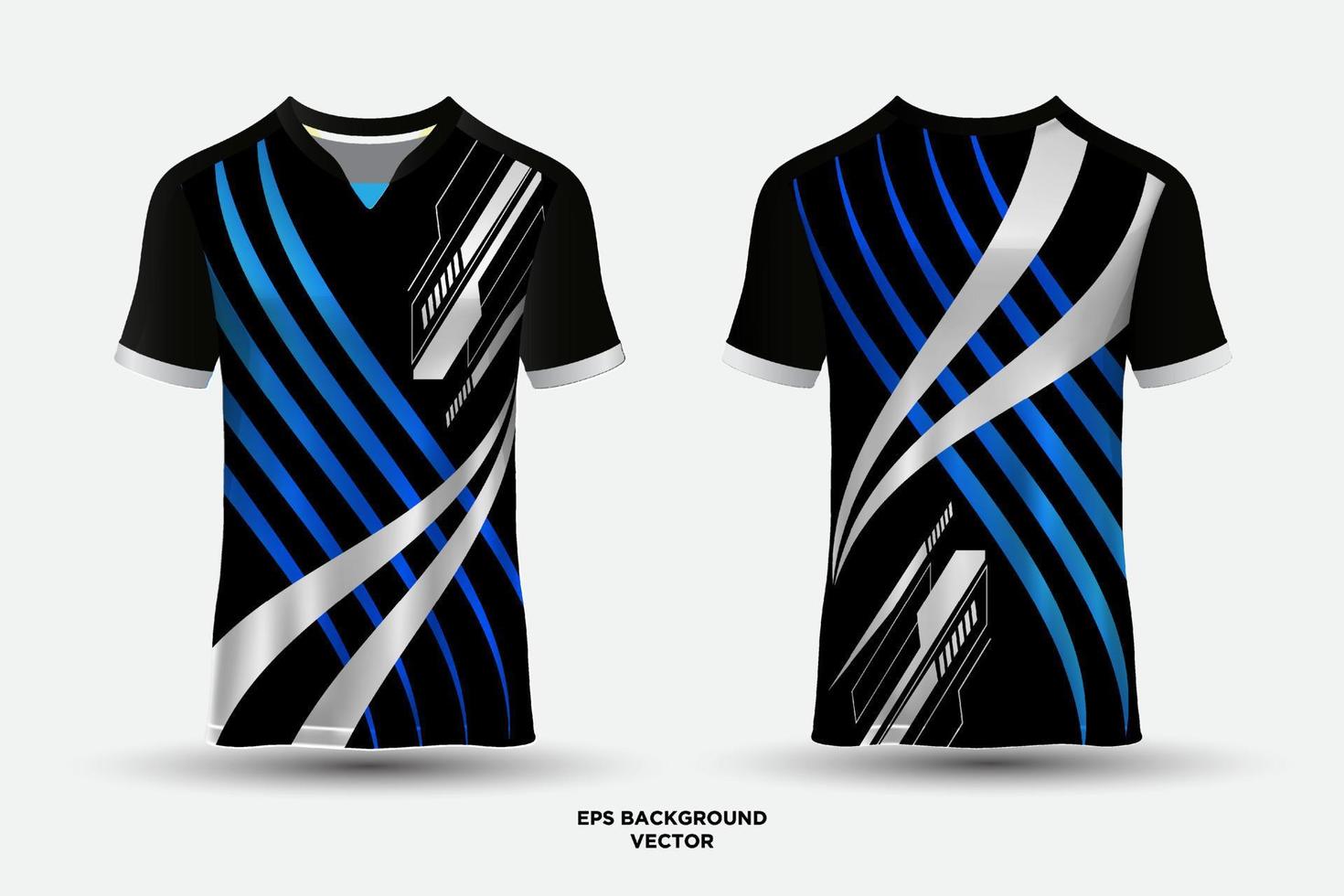Fantastische Formen und Wellendesign-Trikot-T-Shirt-Sportarten, geeignet für Rennen, Fußball, E-Sport. vektor