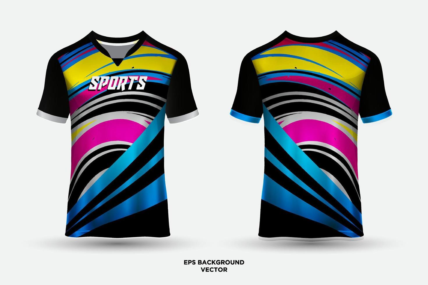 unglaubliche und fantastische Sport-Jersey-Design-T-Shirts vektor