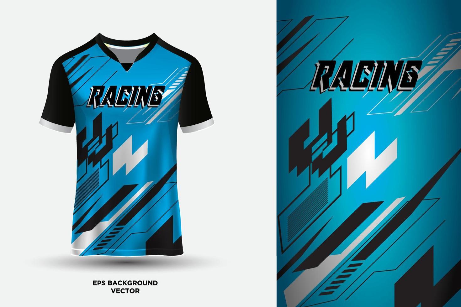 fantastiska racing t-shirt design jersey bakgrund vektor