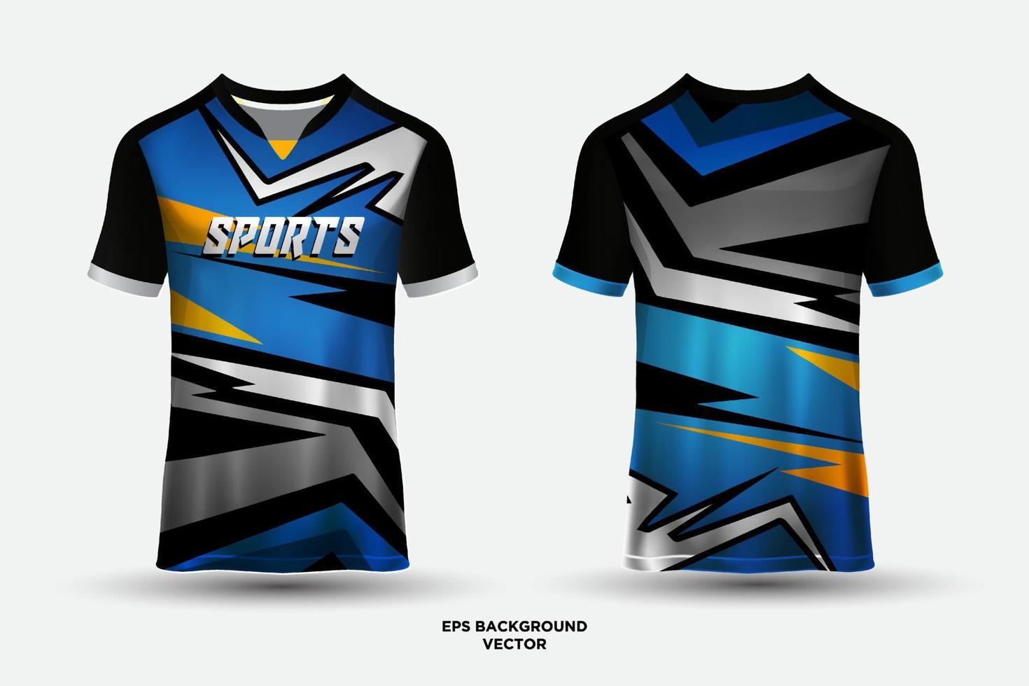 fantastisk sport jersey design vektor med geometriska element