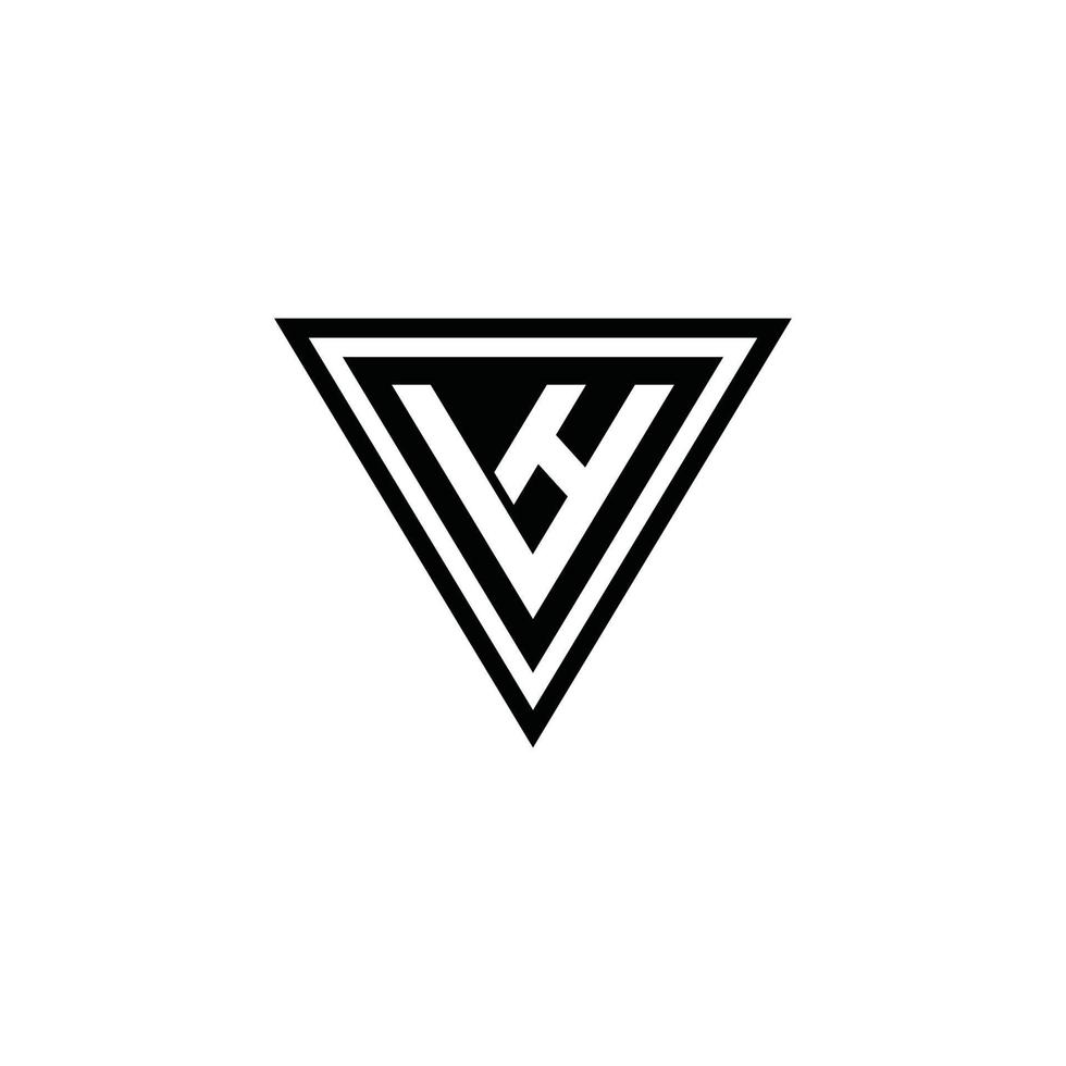 Anfangsbuchstabe vh oder hv Logo-Design-Konzept. vektor