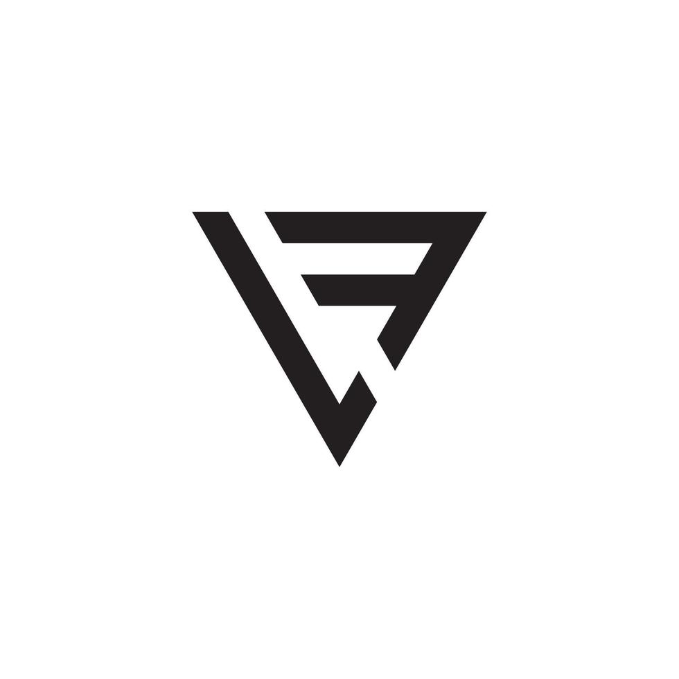 lf oder fl anfangsbuchstabe logo design vektor. vektor