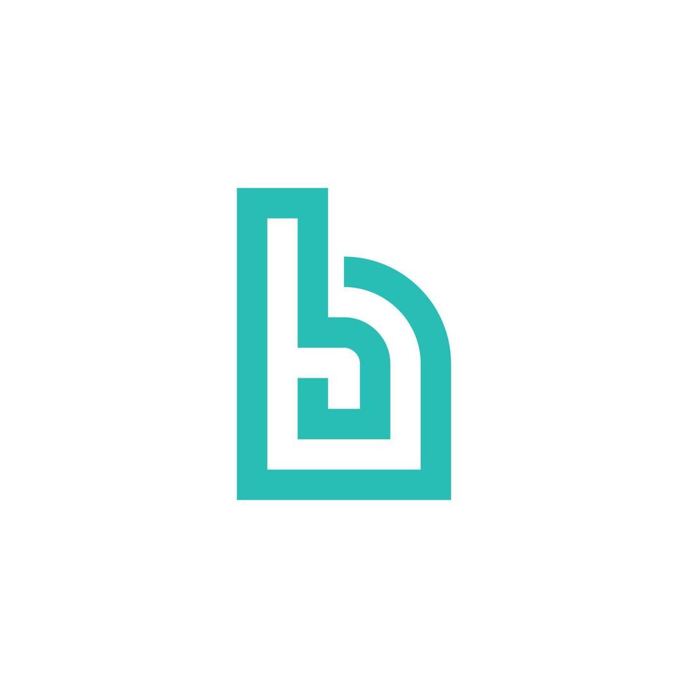 b eller bb första bokstaven logotyp design vektor. vektor