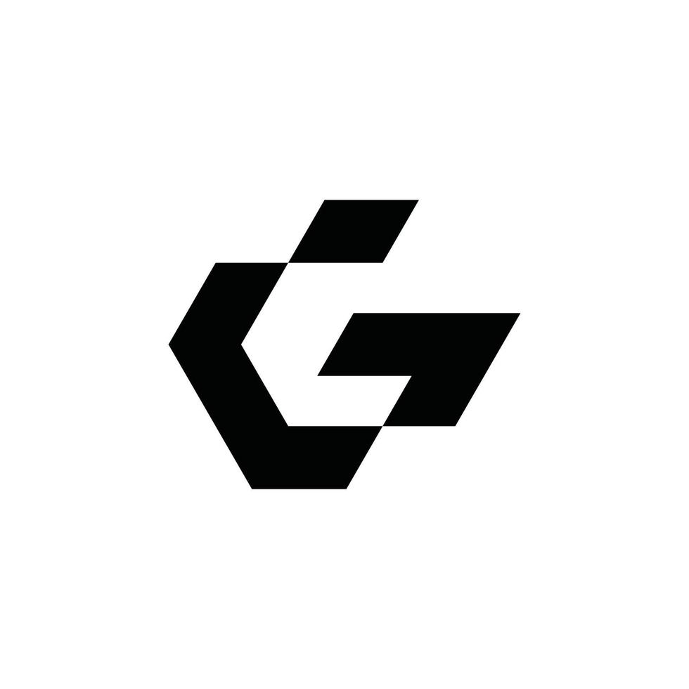 första bokstaven g logotyp design vektor mall.