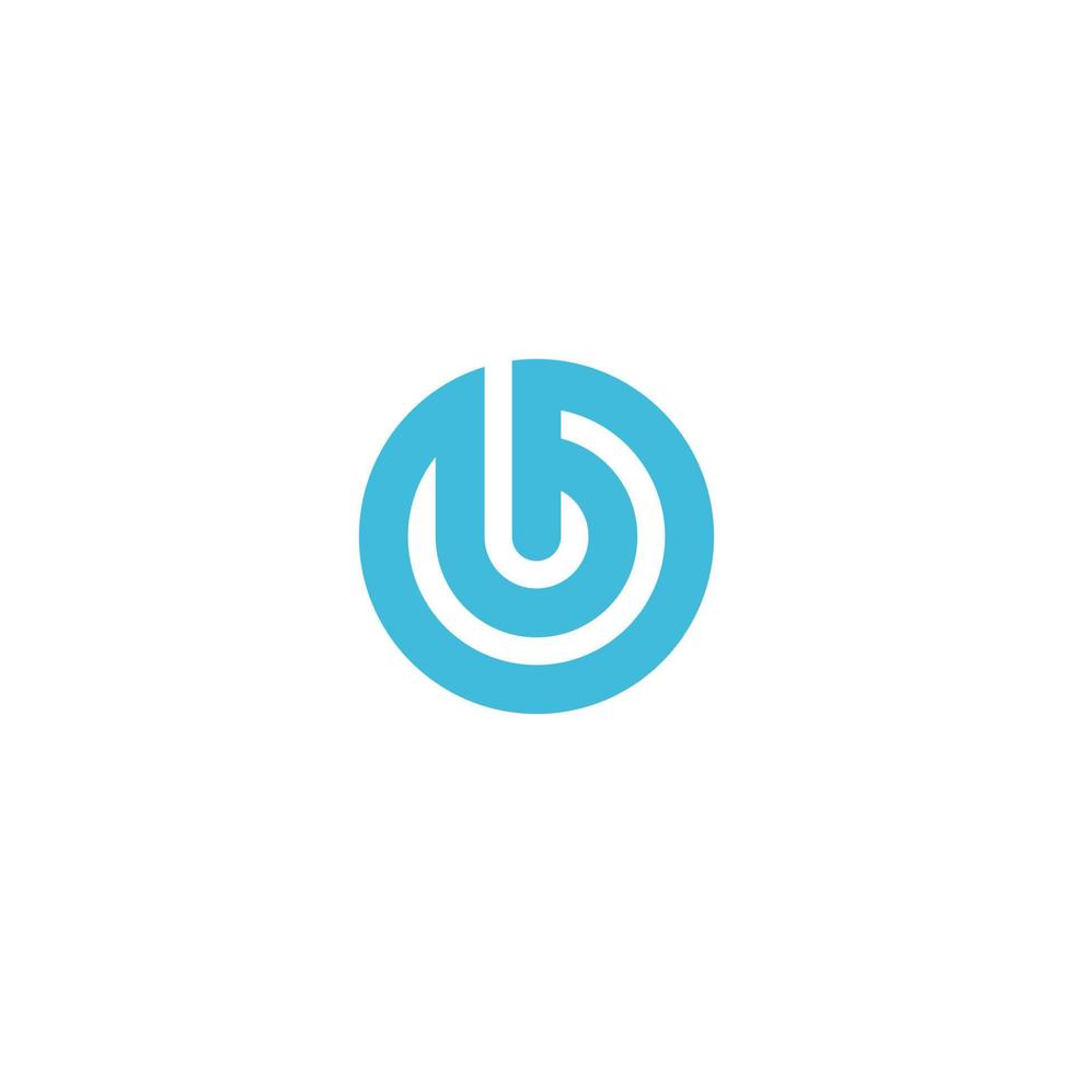 b första bokstaven logotyp design vektor koncept