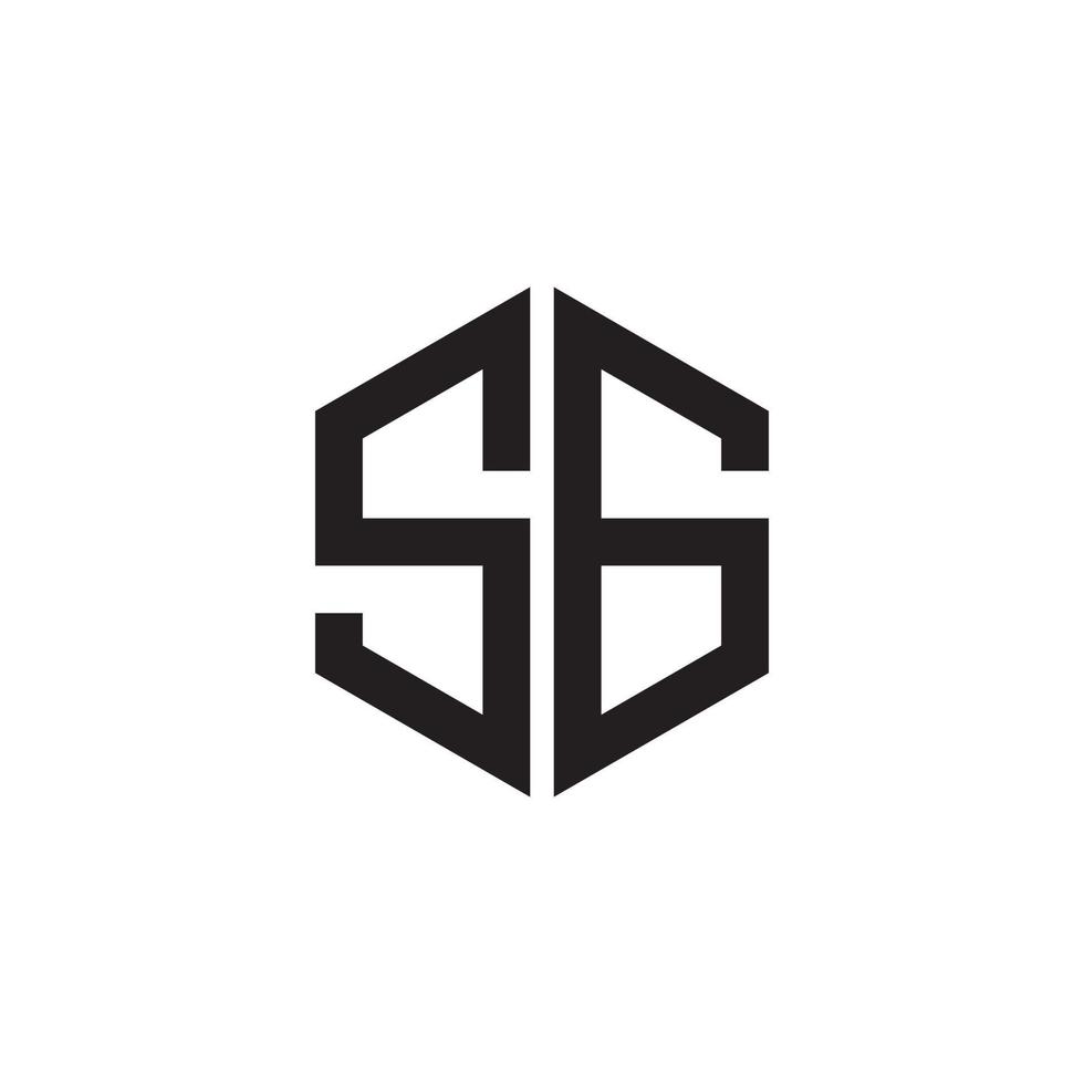 sg oder gs anfangsbuchstabe logo design vektor. vektor