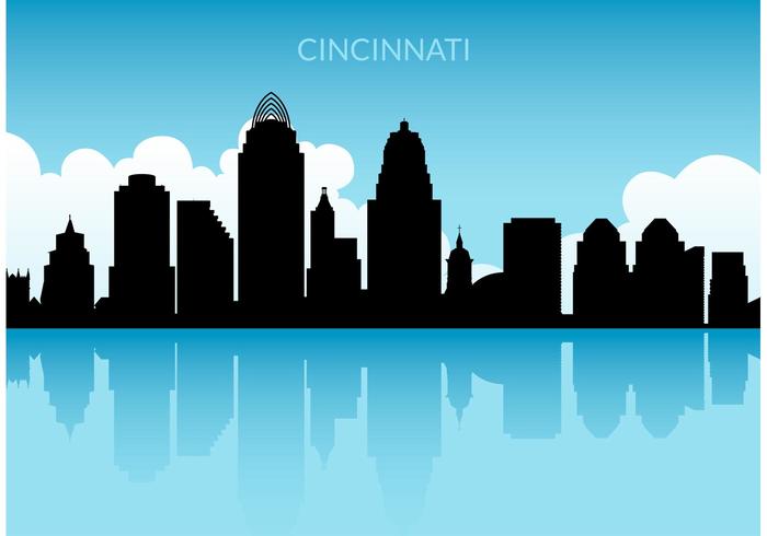 Gratis Cincinnati Skyline Vector