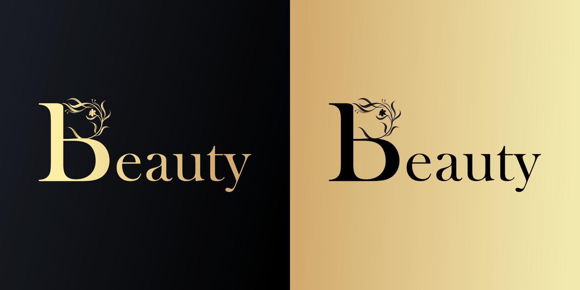 kreatives Beauty-Logo-Design, freier Vektor