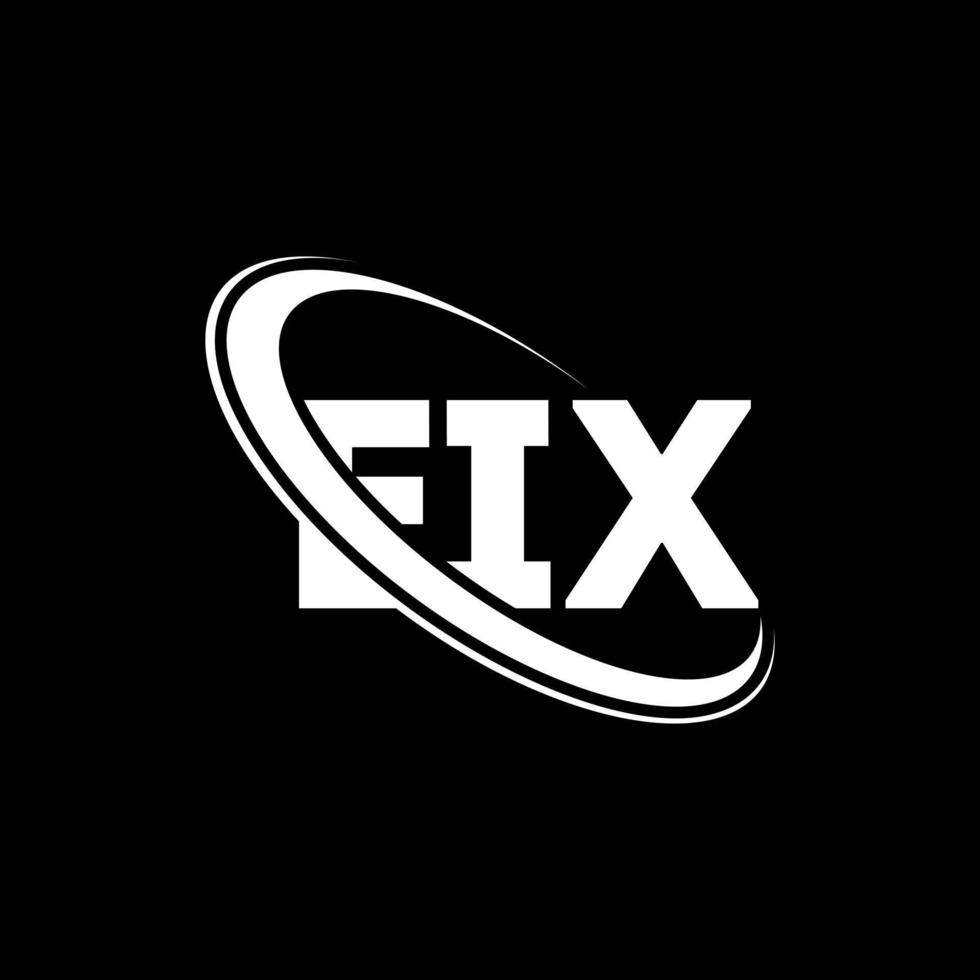eix-Logo. eix Buchstabe. Eix-Buchstaben-Logo-Design. Initialen eix-Logo verbunden mit Kreis und Monogramm-Logo in Großbuchstaben. eix typografie für technologie-, geschäfts- und immobilienmarke. vektor