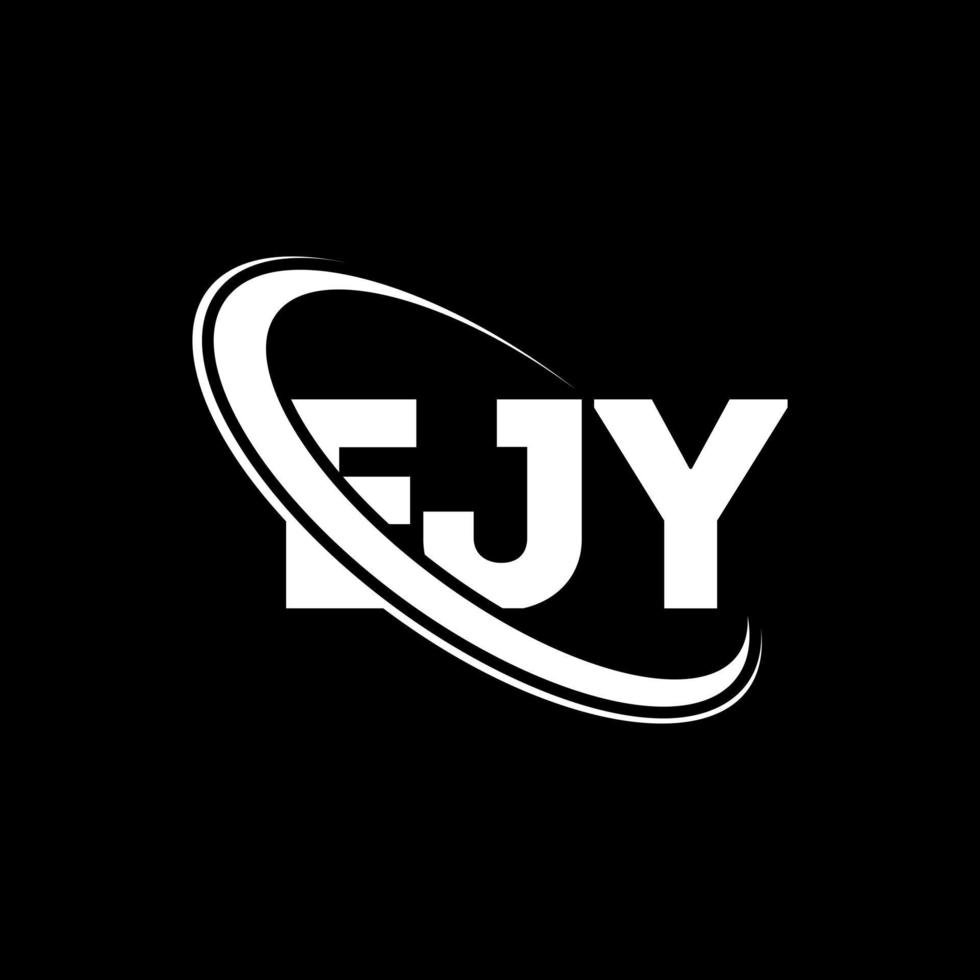 ejy-Logo. Ej Brief. ejy-Buchstaben-Logo-Design. Initialen ejy-Logo verbunden mit Kreis und Monogramm-Logo in Großbuchstaben. ejy Typografie für Technologie-, Business- und Immobilienmarke. vektor