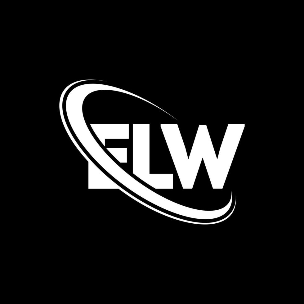 elw-Logo. elw Brief. elw-Buchstaben-Logo-Design. Initialen elw-Logo verbunden mit Kreis und Monogramm-Logo in Großbuchstaben. elw-typografie für technologie-, geschäfts- und immobilienmarke. vektor