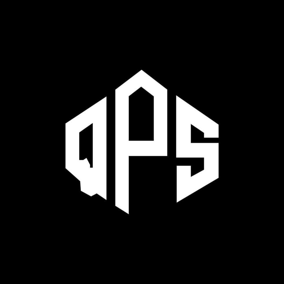 qps bokstavslogotypdesign med polygonform. qps polygon och kubformad logotypdesign. qps hexagon vektor logotyp mall vita och svarta färger. qps monogram, affärs- och fastighetslogotyp.