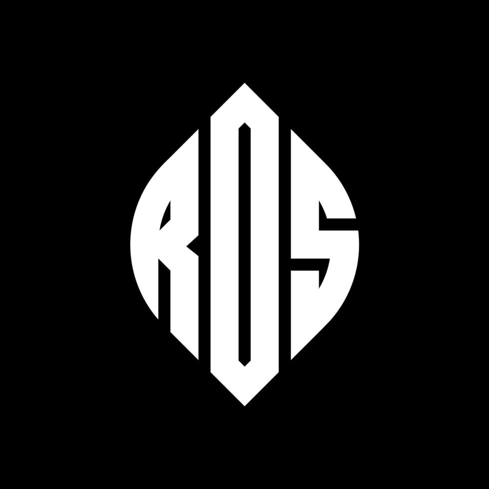 rds-Kreisbuchstaben-Logo-Design mit Kreis- und Ellipsenform. rds Ellipsenbuchstaben mit typografischem Stil. Die drei Initialen bilden ein Kreislogo. RDS-Kreis-Emblem abstrakter Monogramm-Buchstaben-Markierungsvektor. vektor