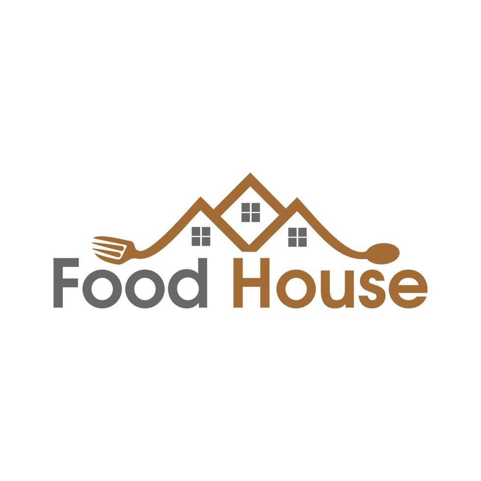 Food House Logo Symbol Symbol Vorlage Lager Vektor Food House für Logo-Design