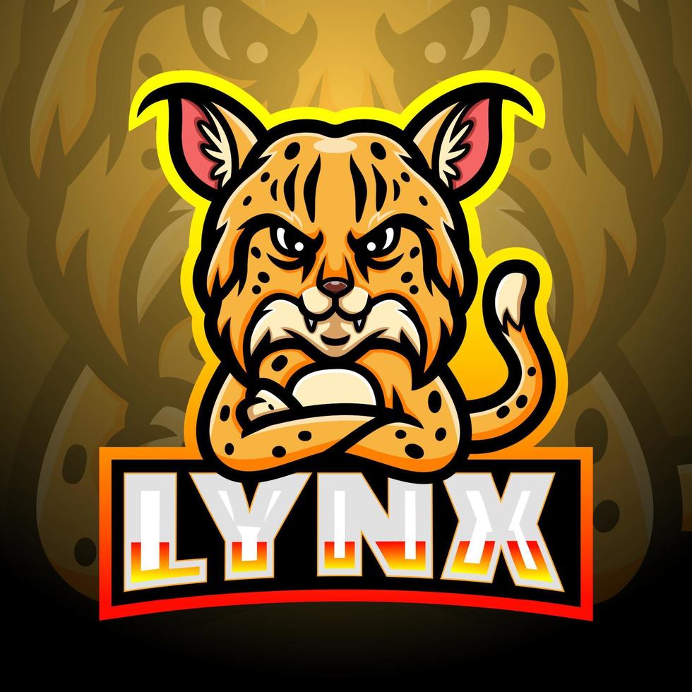 lynx maskot design vektor