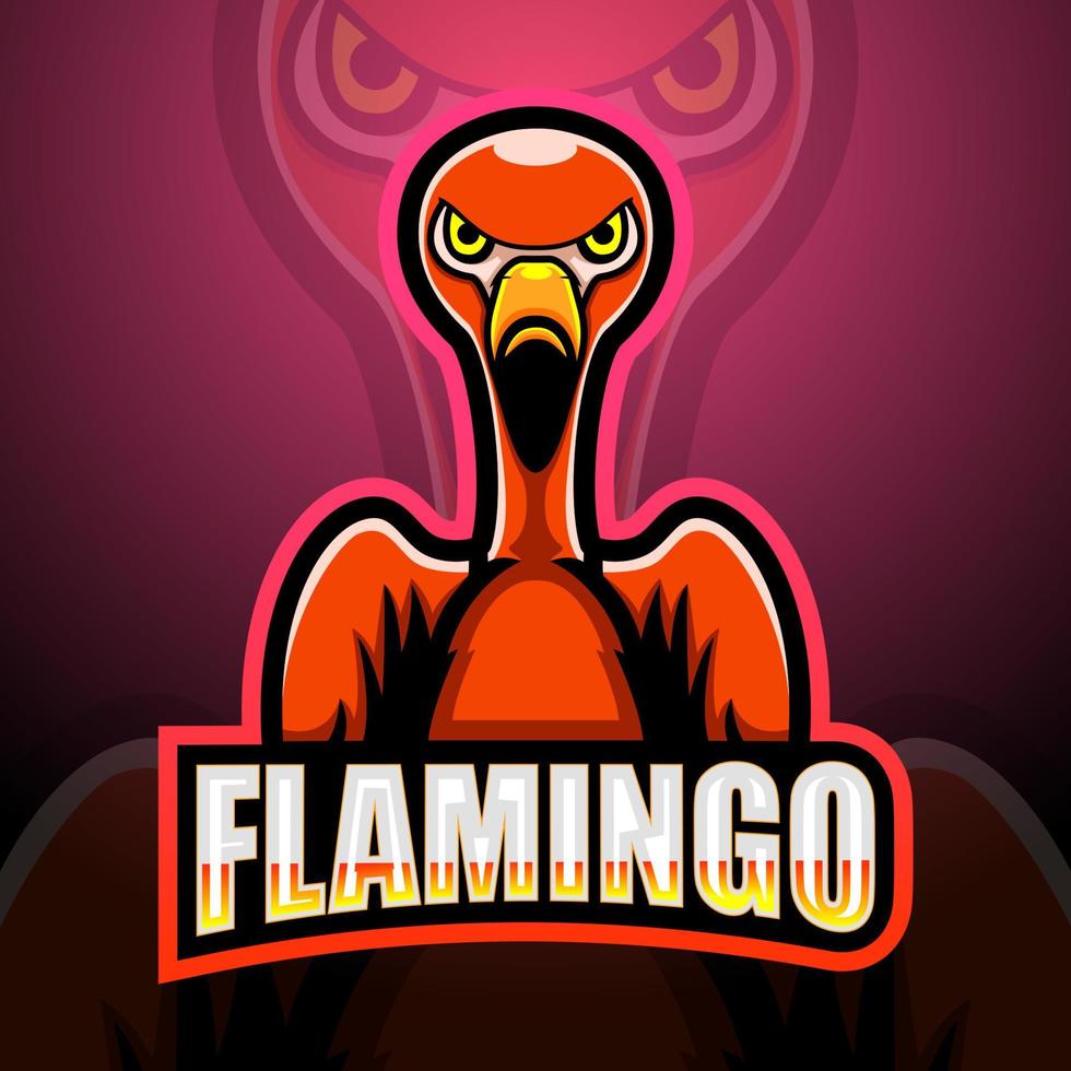 Flamingo-Maskottchen-Design vektor