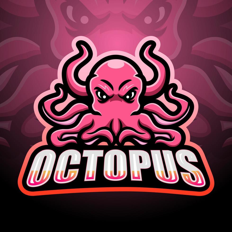 Oktopus-Maskottchen-Design vektor