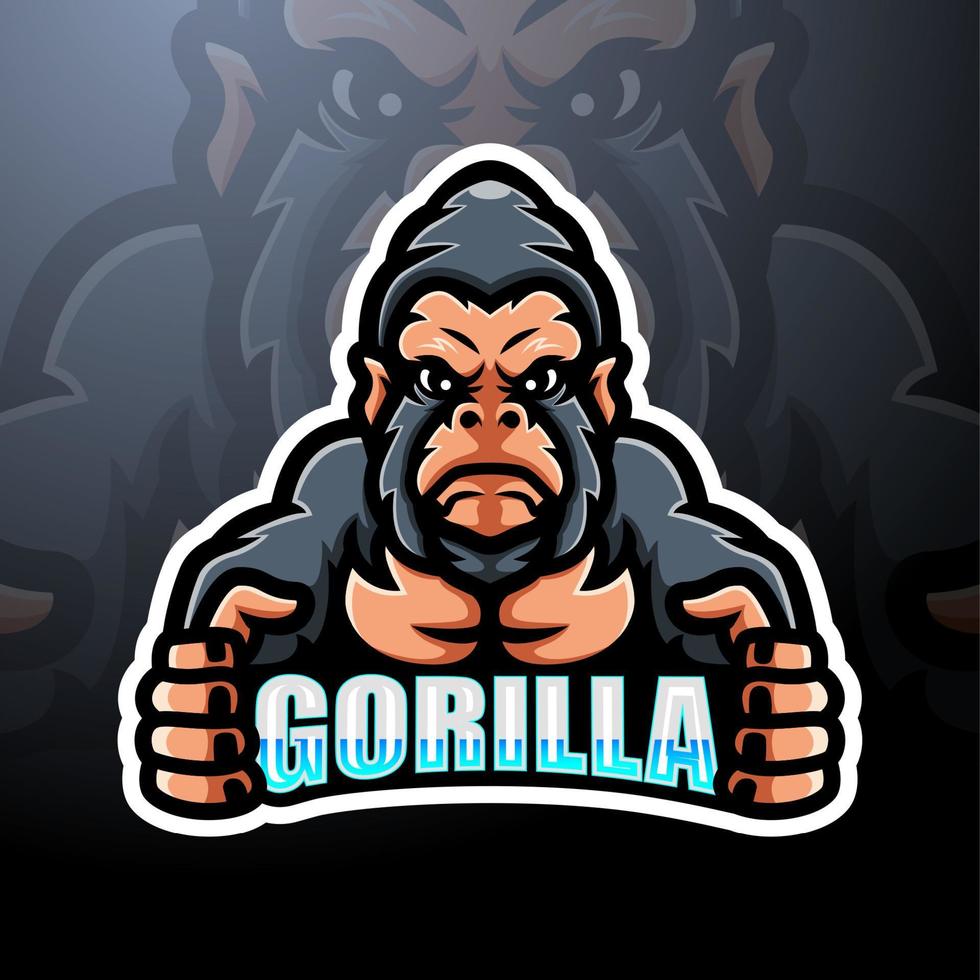 gorilla maskot design vektor