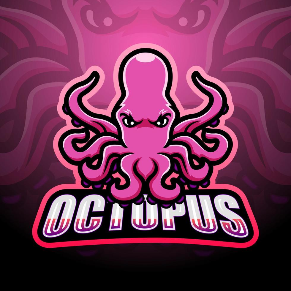 Oktopus-Maskottchen-Design vektor