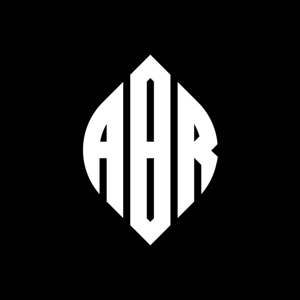 abr-Kreis-Buchstaben-Logo-Design mit Kreis- und Ellipsenform. abr ellipsenbuchstaben mit typografischem stil. Die drei Initialen bilden ein Kreislogo. abr-Kreis-Emblem abstrakter Monogramm-Buchstaben-Markierungsvektor. vektor